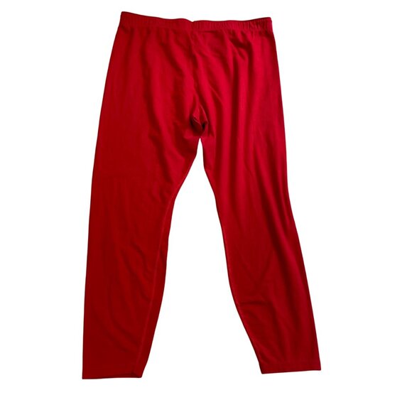 Nike Animal Print Leggings Women's Size XL Red Leopard Swoosh Cotton Spandex - Picture 4 of 12